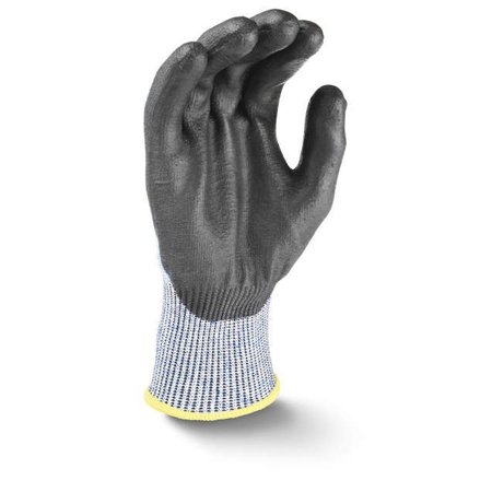 RADIANS Radians¬Æ Axis D2‚Ñ¢ Cut Resistant PU Palm Touchscreen Gloves, Blue/Blk, M, 1 Pair RWGD104M
